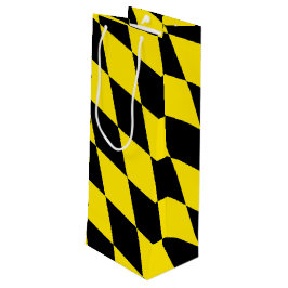 Svart och Gult Bavaria Diamond Flagga Mönster