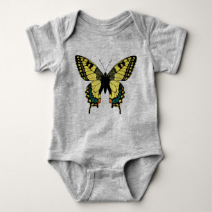 Svart och Gult Butterfly T Shirt