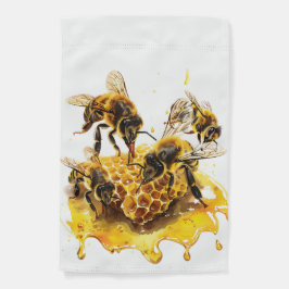 SVART OCH GULT HONEYBEOR MED HONEYCOMB