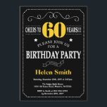 Svart och Gult-kalkbräda med 60:e födelsedag Inbjudningar<br><div class="desc">60:e födelsedagsinbjudan Svart och Grönt-typografi. Chalkboard. Svartvit bakgrund. Vuxen Birthday. Male Manar eller Women Birthday. Kids Boy eller Girl Dam Tonåring Teenage Bday Inbjudan. 13:e 15:e 16:e 18:e 20:e 30:e 40:e 60:e 70:e 80:e 90:e 100:e. Vilken ålder som helst. Om du vill göra ytterligare anpassningar klickar du på knappen "Anpassa"...</div>