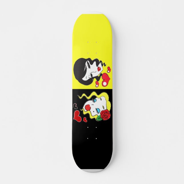 Svart och Gult Skateboard (Framsida)