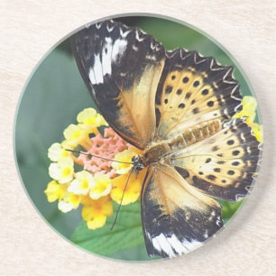 Svart och Gult Spoted Butterfly Underlägg