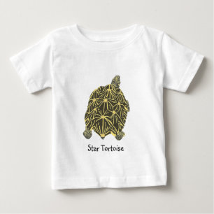 Svart och Gult Star Tortoise Tshirts