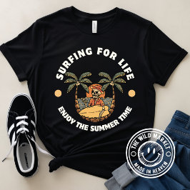 Svart och Gult - Surfning för Life T-Shirt