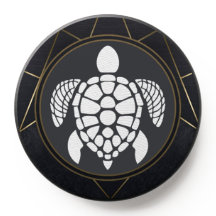 Svart och gyllene geometrisk design och vit sköldp