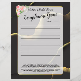 Svart och gyllene 💡 Modern Abstrakt Inky Oil