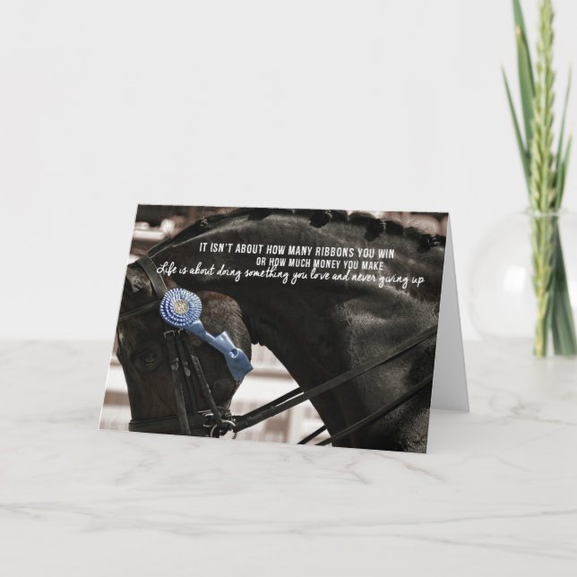 SVART OCH HÄLSNINGKORT för BLÅTT 5x7 Kort (Framsida)