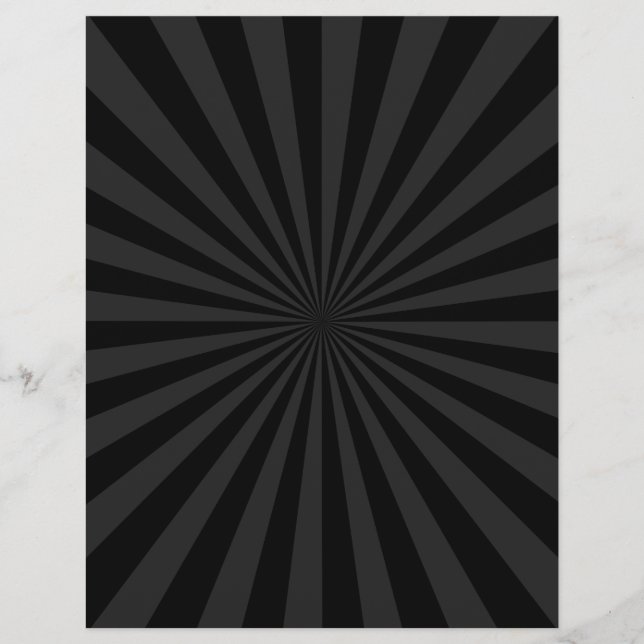 Svart och kol Sol Burst Decor (Framsida)