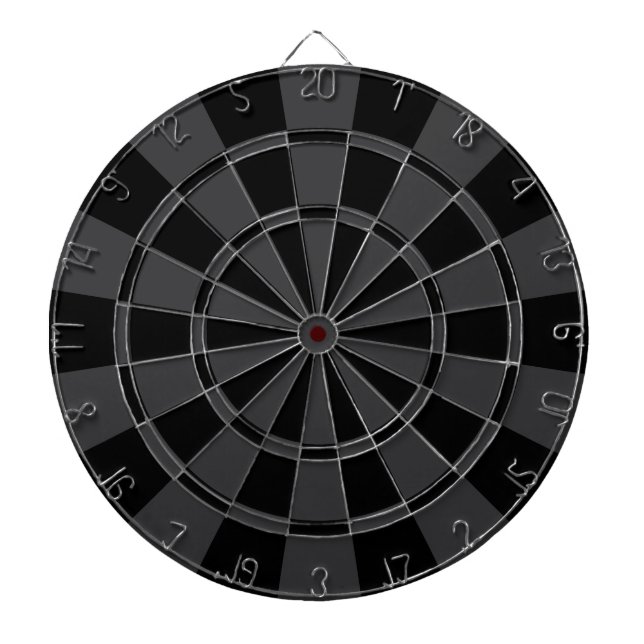 Svart och kolgrått darttavla (Framsidan)