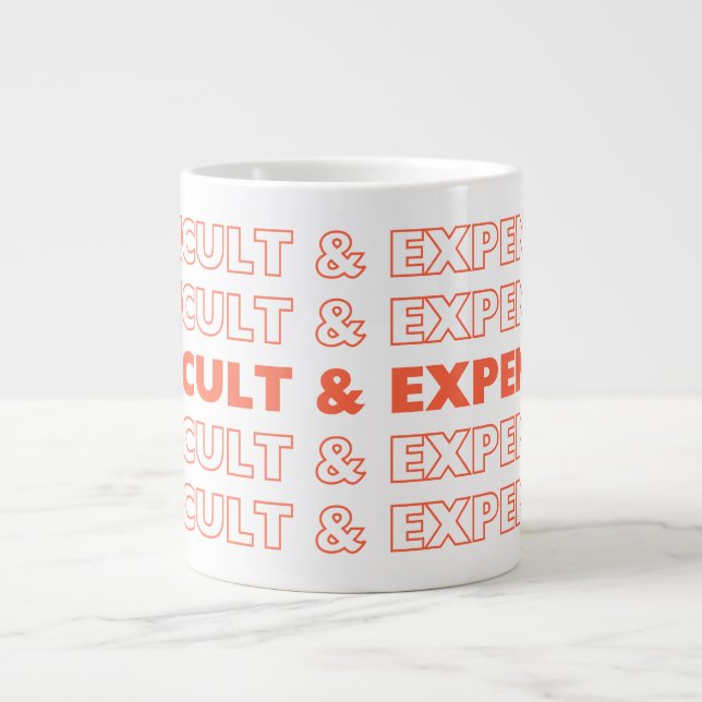 SVÅRT OCH KOSTNADSFRITT EXTRA STORA MUGG FÖR KAFFE JUMBO MUGG (Framsidan)