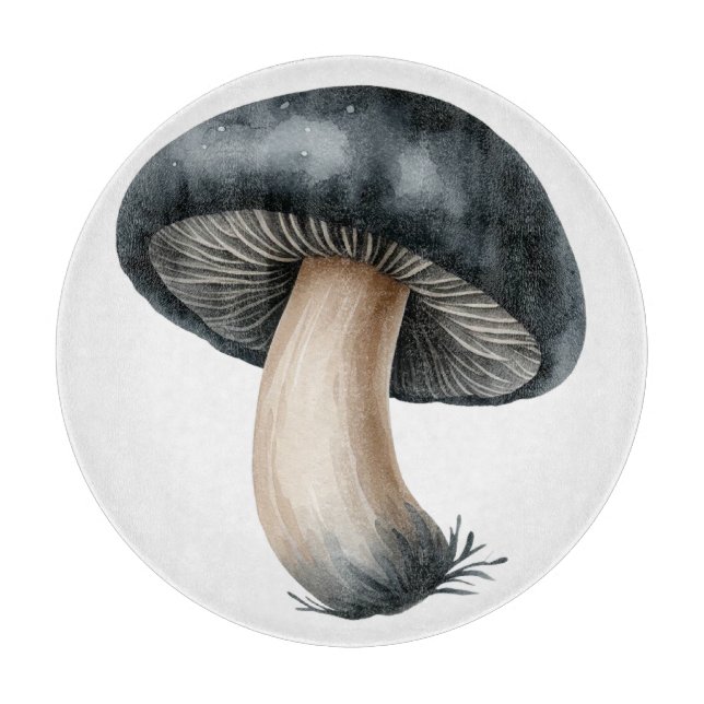 SVART OCH KRÄFTFALL MUSHROOM (Framsidan)