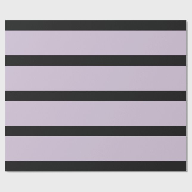 Svart och lätt Lila Rand Presentpapper (Platt)