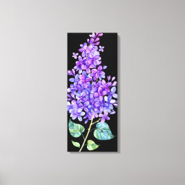 Svart och Lila Canvastryck