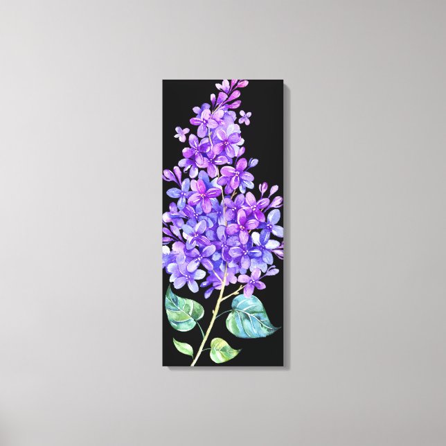 Svart och Lila Canvastryck (Framsida)