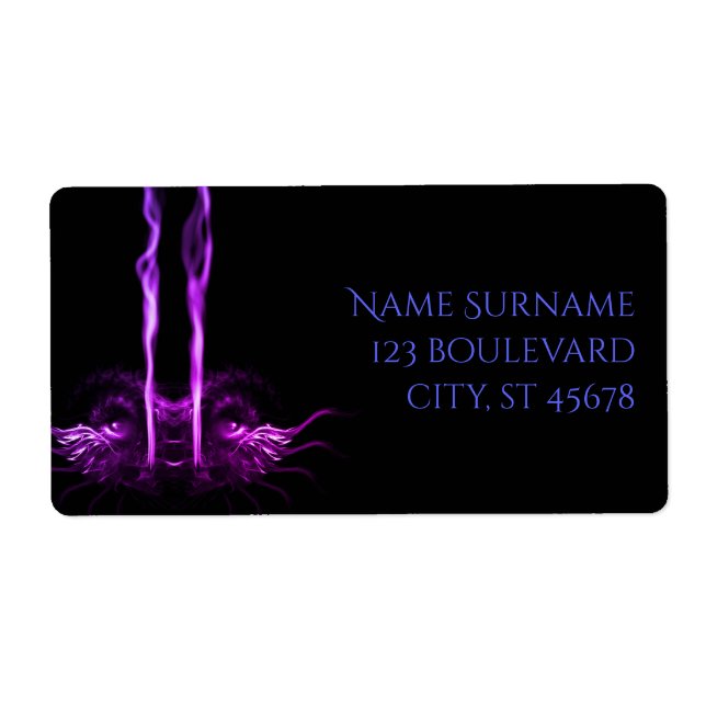 Svart och Lila Dragon Smoke Fraktsedel (Framsidan)