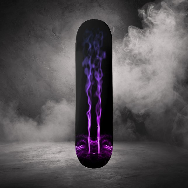 Svart och Lila Dragon Smoke Mini Skateboard Bräda 18,5 Cm (Skapare uppladdad)