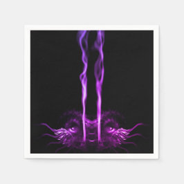 Svart och Lila Dragon Smoke Pappersservett