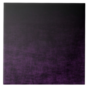 Svart och Lila Grunge Ombre-struktur Kakelplatta