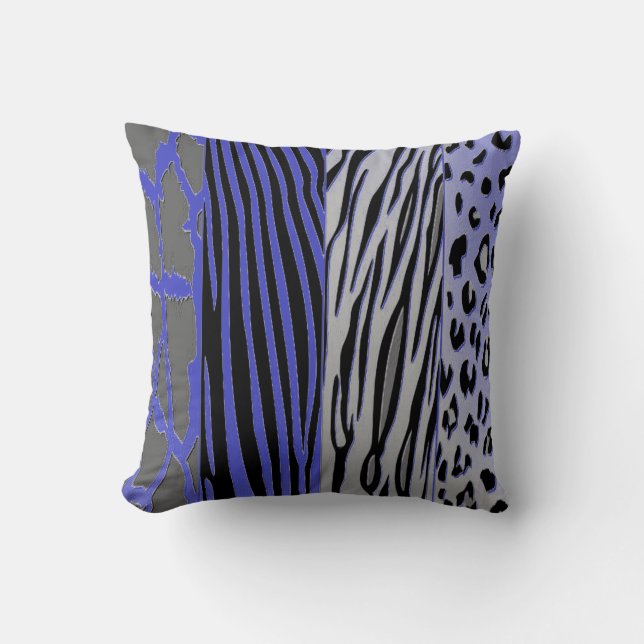 Svart och lila Pillow Kudde (Framsida)
