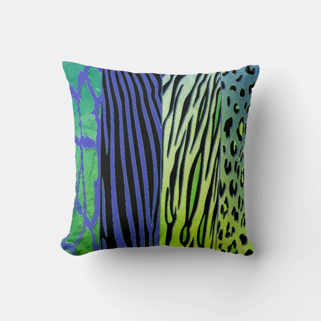 Svart och lila Pillow Kudde (Framsida)
