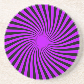 Svart och Lila Swirl Underlägg