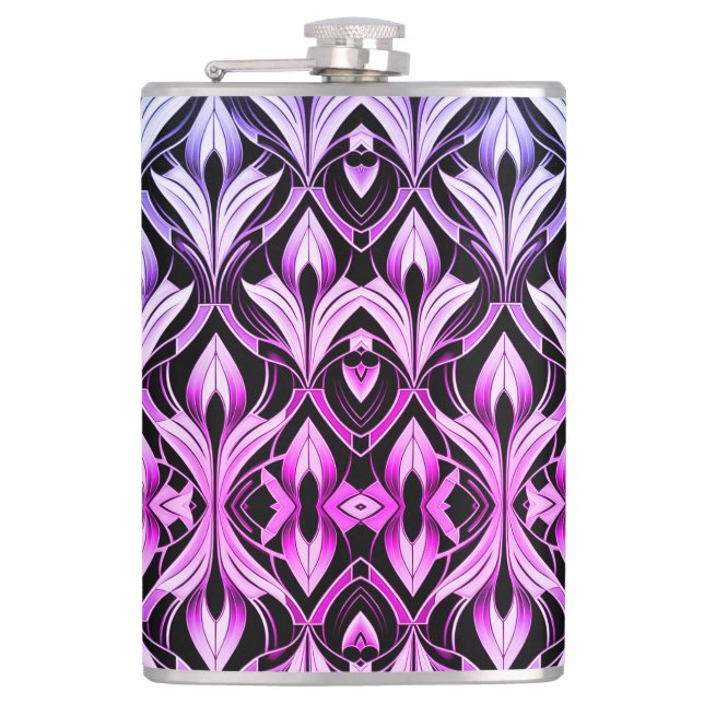 Svart och Magenta kontrast Fickplunta (Framsidan)