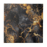 Svart och marmor från lyxolja stil och guld kakelplatta<br><div class="desc">Du kan lägga till lite lyx i ditt hem med dessa keramiska plattor för svart och guld-marmor. Den invecklade detaljrikedomen och färg-paletten i elegant med stänk i guld skapar en sofistikerad och tidlös design som är perfekt för vilket modernt hem som helst och för att lägga till en glamorbetong i...</div>
