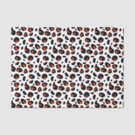 Svart och Mörk Orange Djurutskrift