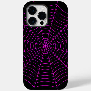 Svart och nyare rosa spindelnät Halloween mönster