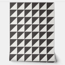 Svart och off-white geometrisk triangelstapet