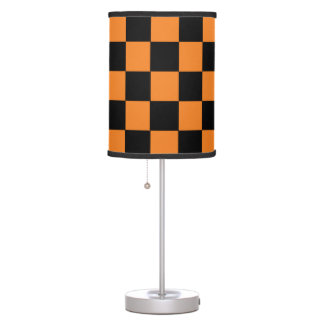 Svart och Orange Bord lampa