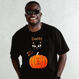 Svart och Orange, Halloween, för att matcha kattma T Shirt