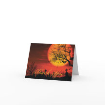 Svart och Orange Halloween, tack vare dina kort