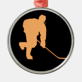 SVART OCH ORANGE JULGRANSPRYDNAD METALL