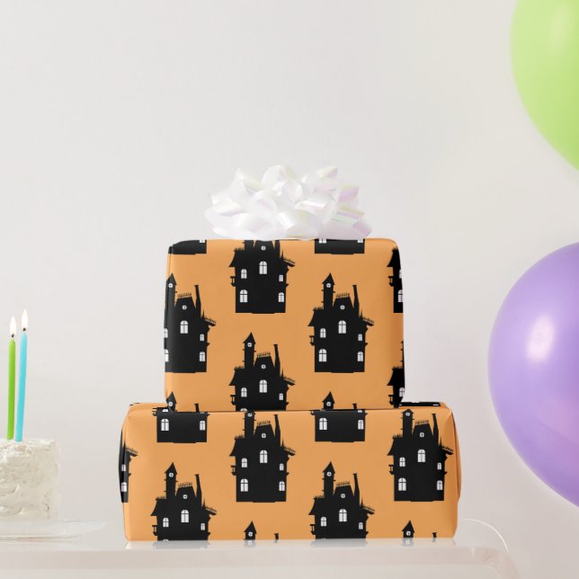 Svart och Orange Kids Halloween Presentpapper (Festgåvor)