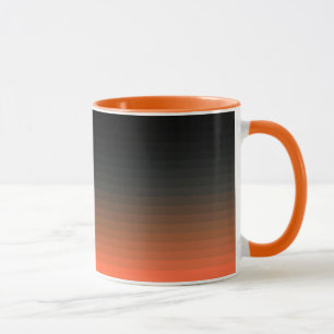 Svart och Orange Mugg