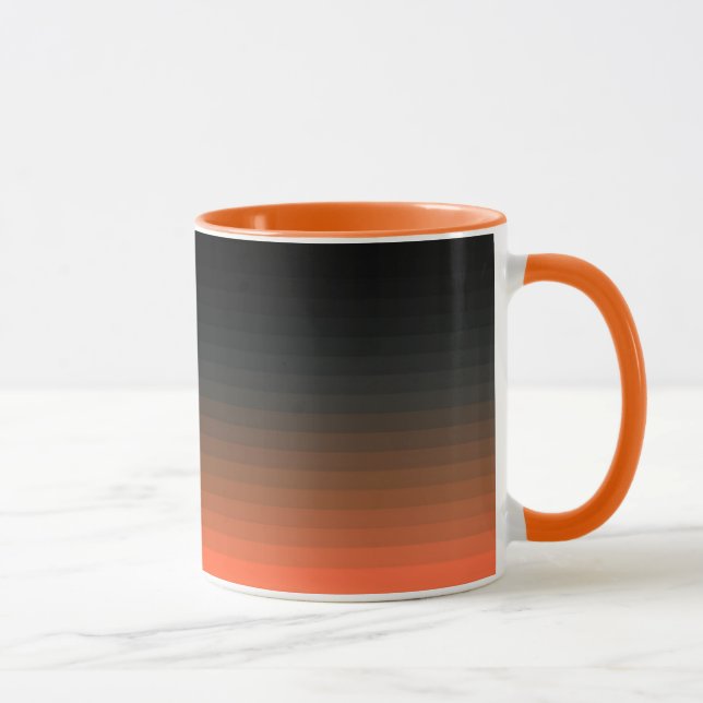 Svart och Orange Mugg (Höger)