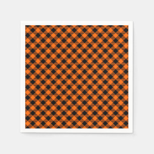 Svart och Orange Play Napkins Pappersservett
