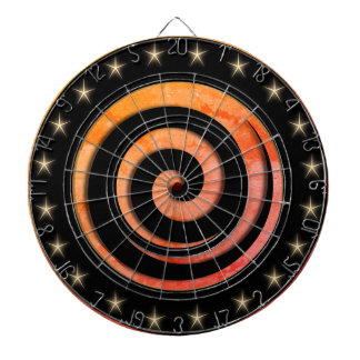 Svart och orange regleringsdartboard darttavla
