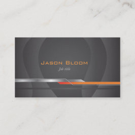 Svart och orange visitkort