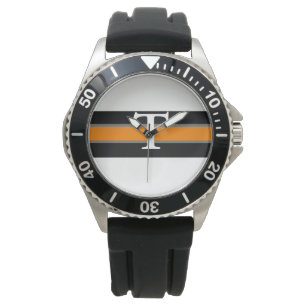 Svart och Orange Watch Armbandsur