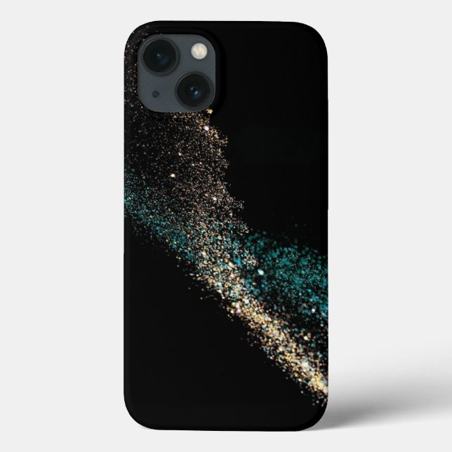 Svart och pärlstickad Case-Mate iPhone-fodral (Baksida)