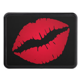 Svart och Rik Red Lipstick Dragkroksskydd