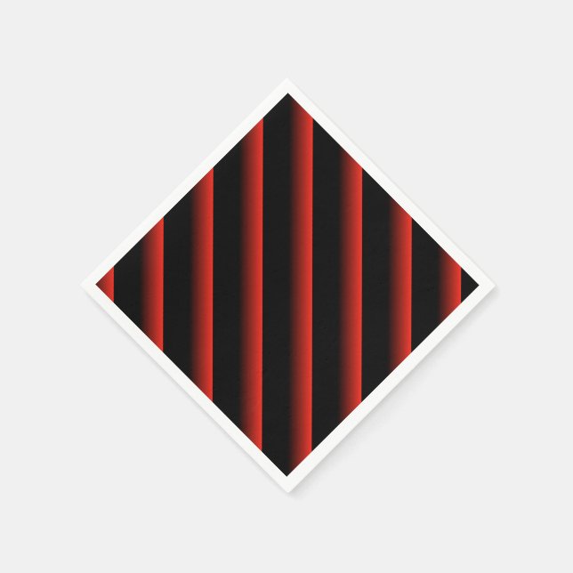 Svart och röd, blå diagonal Rand Pappersservett (Hörn)