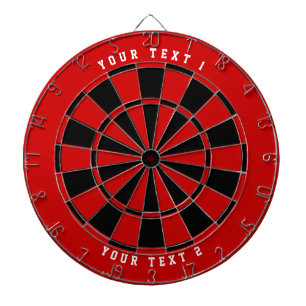 Svart och röd Bredd vit idrott med brett avstånd Darttavla
