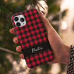Svart och röd Buffalo Play-Personlig<br><div class="desc">Black and Red Buffalo Play Personlig Fodral-Mate iPhone 14 Fodral</div>