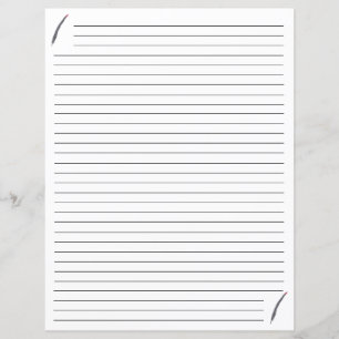 Svart och Röd fyllning Lintet papper