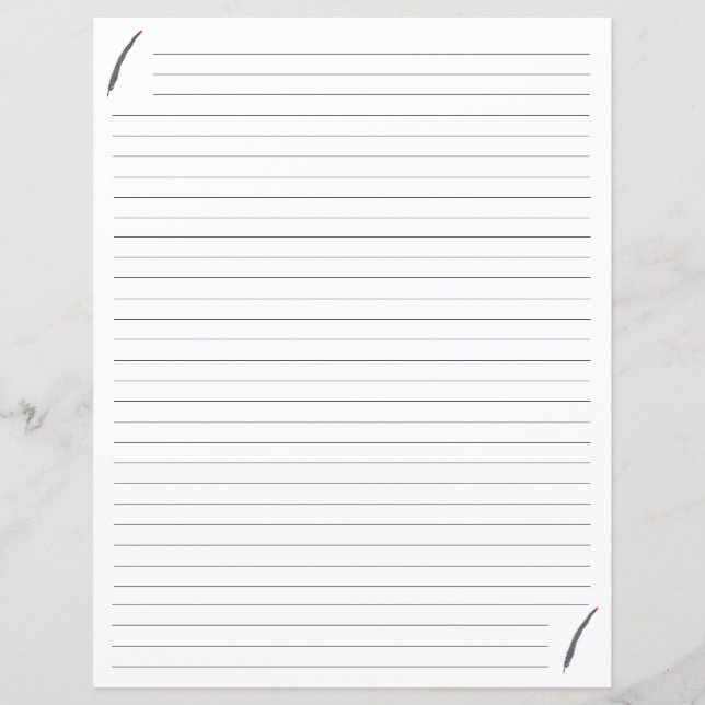 Svart och Röd fyllning Lintet papper (Framsida)