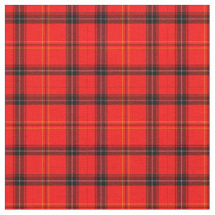 Svart och Röd play (Tartan) Fabric Tyg