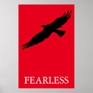 Svart och Röd poppecka utan föregående Leader Eagl Poster